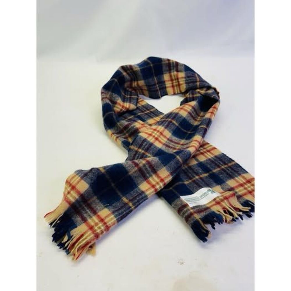 The Scotch House 100% Wool Tan Check Burberryesque Douglas Scarf Nova Check